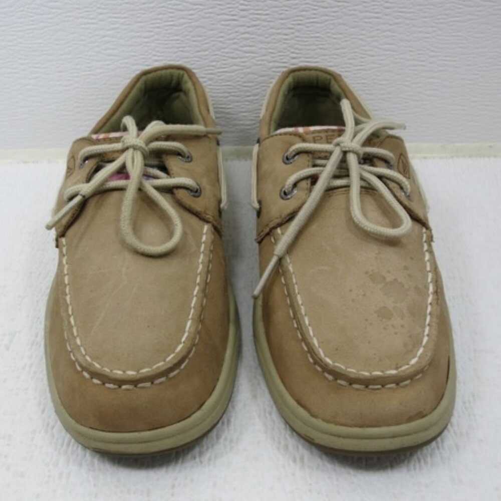 Sperry Top -Sider Intrepid Nubuck Leather and Cloth Uppers Deck Shoes 4.5 - Picture 4 of 6